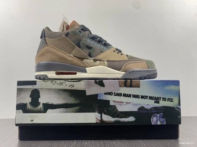 One Kick Jordan Retro Patchwork 3 DO1830-200 Air Camo 0716